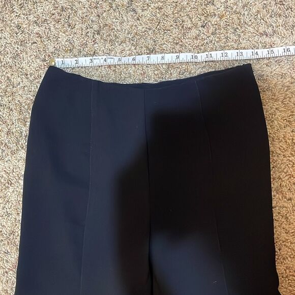 Anthropologie Zinnia Flare Trousers Black Wide Bell Bottom Pants Dramatic Size 4 - Picture 12 of 14